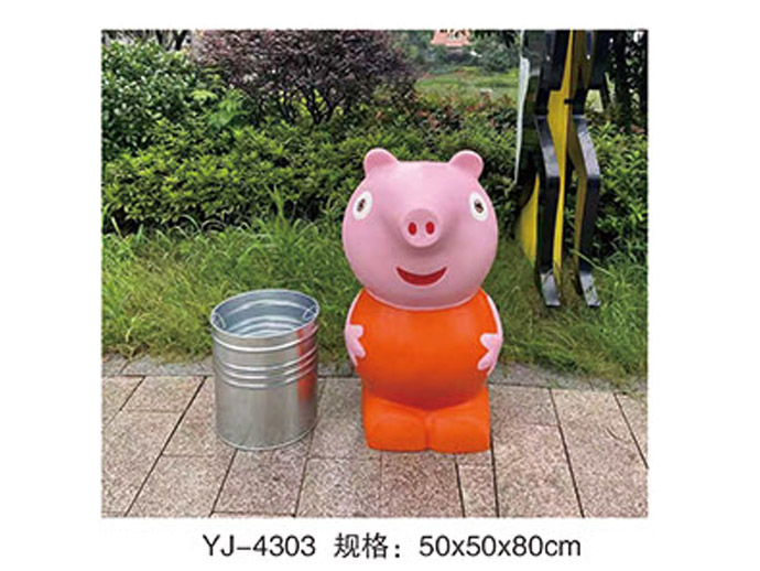 玻璃钢果皮垃圾箱
